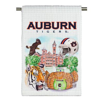 Auburn Watercolor Tea Towel