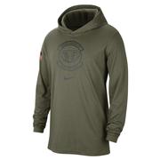  Alabama Nike Military 2023 Dri- Fit Cotton Hooded Top