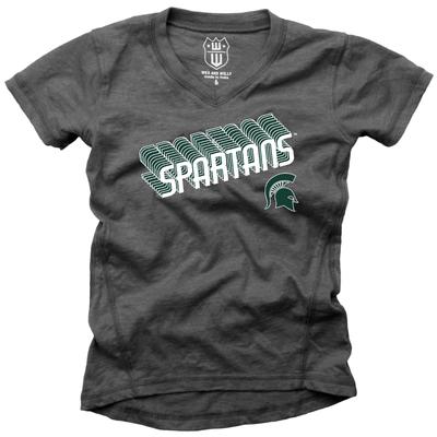Michigan State Wes and Willy Kids Blend Slub Tee