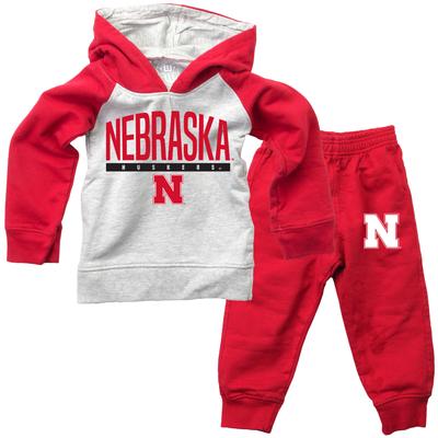 Nebraska Wes and Willy Toddler Fleece Hoodie and Pant Set