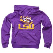  Lsu Wes And Willy Kids Primary Fleece Hoody