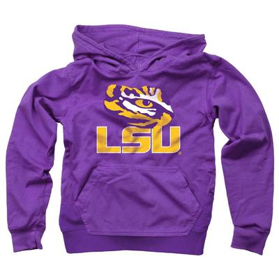 LSU Wes and Willy Kids Primary Fleece Hoody