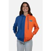  Florida Hype And Vice Color Block Zip Up Hoodie