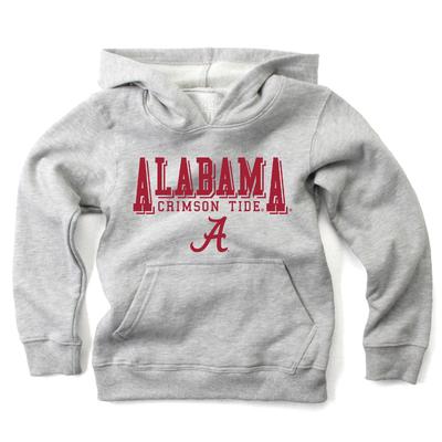 Alabama Wes and Willy Kids Stacked Logos Fleece Hoody