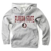  Florida State Wes And Willy Kids Stacked Logos Fleece Hoody