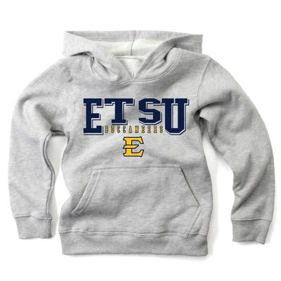 ETSU Wes and Willy Toddler Stacked Logos Fleece Hoody