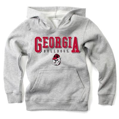 Georgia Wes and Willy Kids Stacked Logos Fleece Hoody
