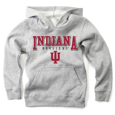 Indiana Wes and Willy Kids Stacked Logos Fleece Hoody