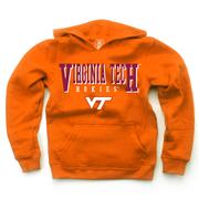  Virginia Tech Wes And Willy Kids Stacked Logos Fleece Hoody
