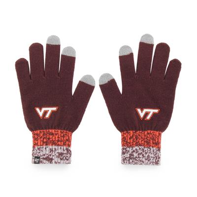 Virginia Tech 47 Brand Static Knit Gloves