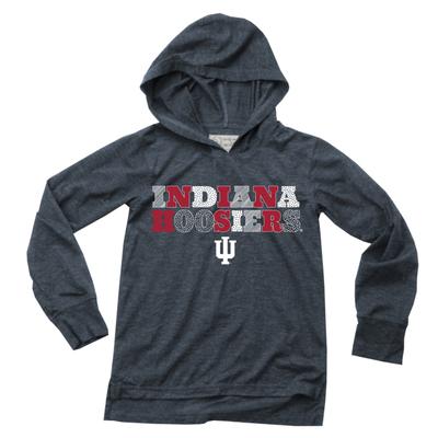 Indiana Wes and Willy YOUTH Triblend Drop Tail Hoodie