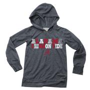  Alabama Wes And Willy Kids Triblend Drop Tail Hoodie