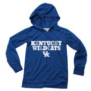  Kentucky Wes And Willy Kids Triblend Drop Tail Hoodie