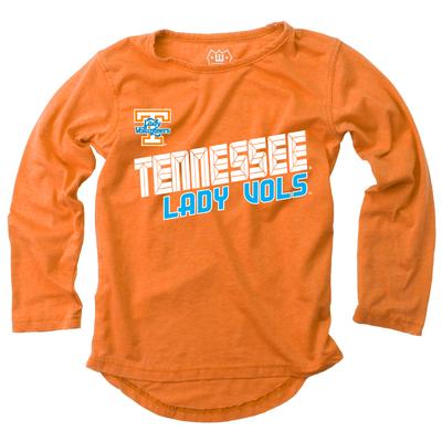 Tennessee Wes and Willy Lady Vols YOUTH High-Lo Burn Out Tee