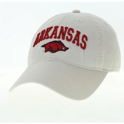 Arkansas Legacy YOUTH Arch with Logo Relaxed Twill Hat