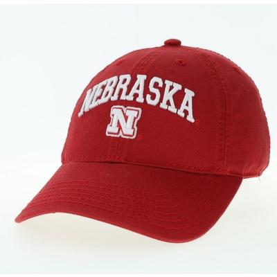 Nebraska Legacy YOUTH Arch with Logo Relaxed Twill Hat
