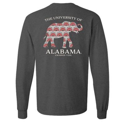 Alabama Palm Pattern Elephant Long Sleeve Tee