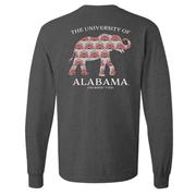  Alabama Palm Pattern Elephant Long Sleeve Tee