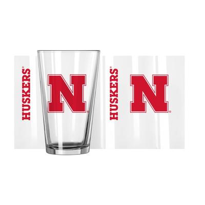 Nebraska 16 Oz Gameday Pint Glass