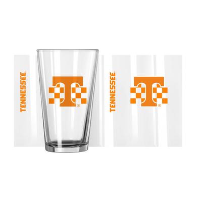 Tennessee 16 Oz Checkerboard Gameday Pint Glass