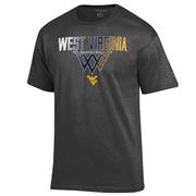  West Virginia Champion Wordmark Basketball Net Tee