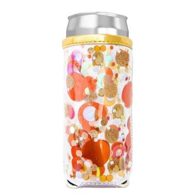 Packed Party Orange Skinny Confetti Can Cooler