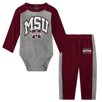 Mississippi State Gen2 Newborn Rookie of the Year Creeper Pant Set