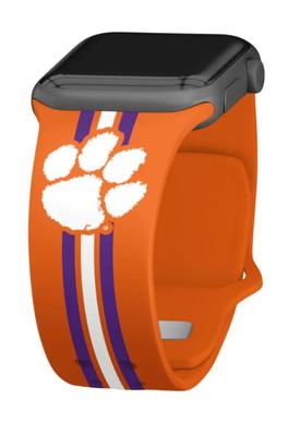 Clemson Apple Watch Silicone Stripe Sport Long Band 38mm