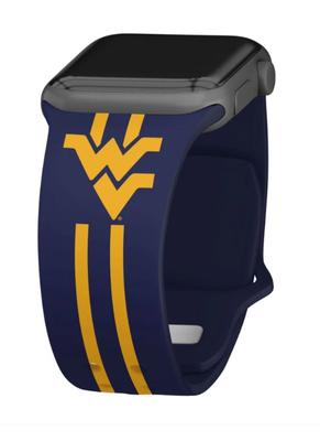 West Virginia Apple Watch Silicone Stripe Sport Long Band 38mm