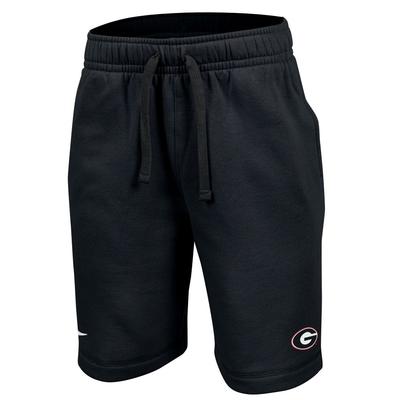 Georgia Nike YOUTH Club Fleece Shorts