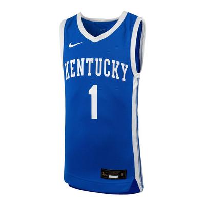 Kentucky Nike YOUTH Basketball Replica #1 Jersey