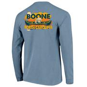  Boone Dog Canoe Script Comfort Colors Long Sleeve Tee