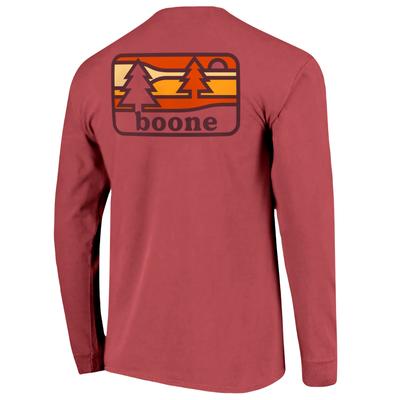 Boone Minimal Trees Comfort Colors Long Sleeve Tee