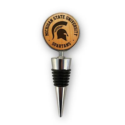 Michigan State Timeless Etchings Wood Etched Bottle Stopper