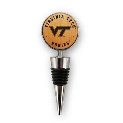 Virginia Tech Timeless Etchings Wood Etched Bottle Stopper
