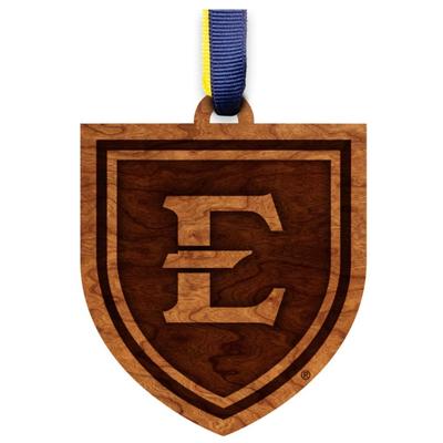 ETSU Shield Ornament