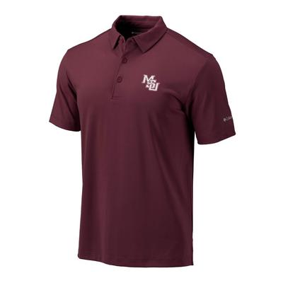 Mississippi State Columbia Golf Vault Drive Polo MAROON