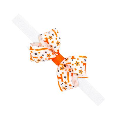 Tennessee Weeones Grosgrain Bow on Elastic Band