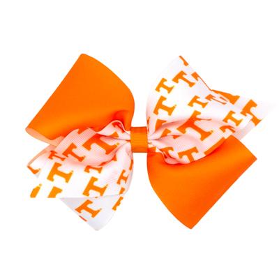 Tennessee Wee Ones Medium Logo Colorblock Bow