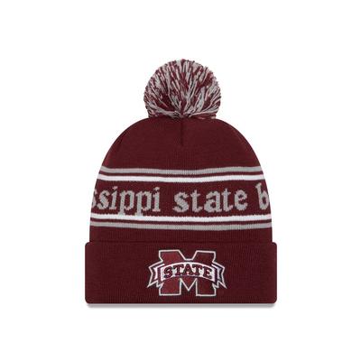 Mississippi State New Era YOUTH Marquee Knit Pom Beanie