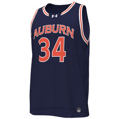 Auburn Under Armour #34 Replica Basketball Jersey