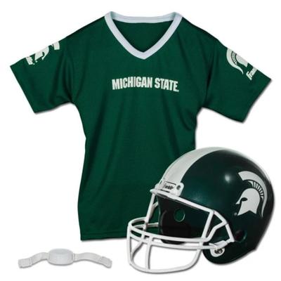 Michigan State Franklin Football Helmet and Jersey 3-Piece Set