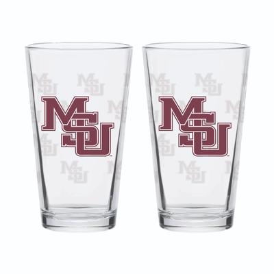 Mississippi State 16 Oz Vault Repeat Pint Glass