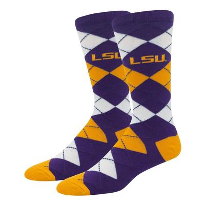 LSU Argyle Socks