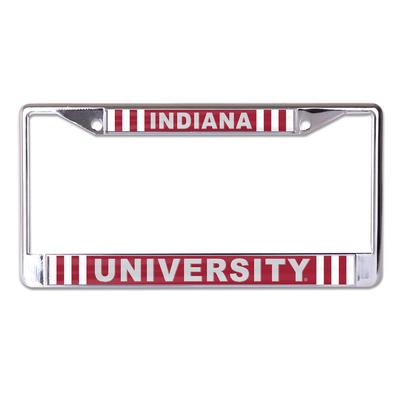 Indiana Candy Stripe License Plate Frame