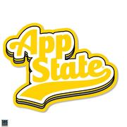  App State 3.25 Inch Retro Stack Rugged Sticker Decal