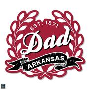  Arkansas 3.25 Inch Dad Leaves Rugged Sticker Decal