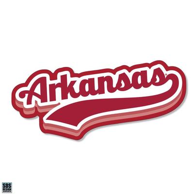 Arkansas 3.25 Inch Retro Stack Rugged Sticker Decal