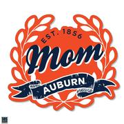  Auburn 3.25 Inch Mom Leaves Rugged Sticker Decal