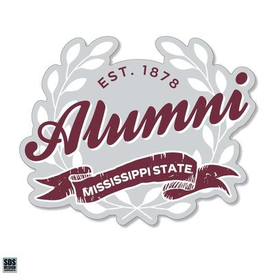 Mississippi State 3.25 Inch Alumni Leaves Rugged Sticker Decal